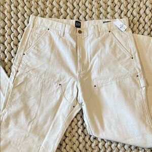 GAP Canvas Utility Pants Off-White Men's 36x34 NWT